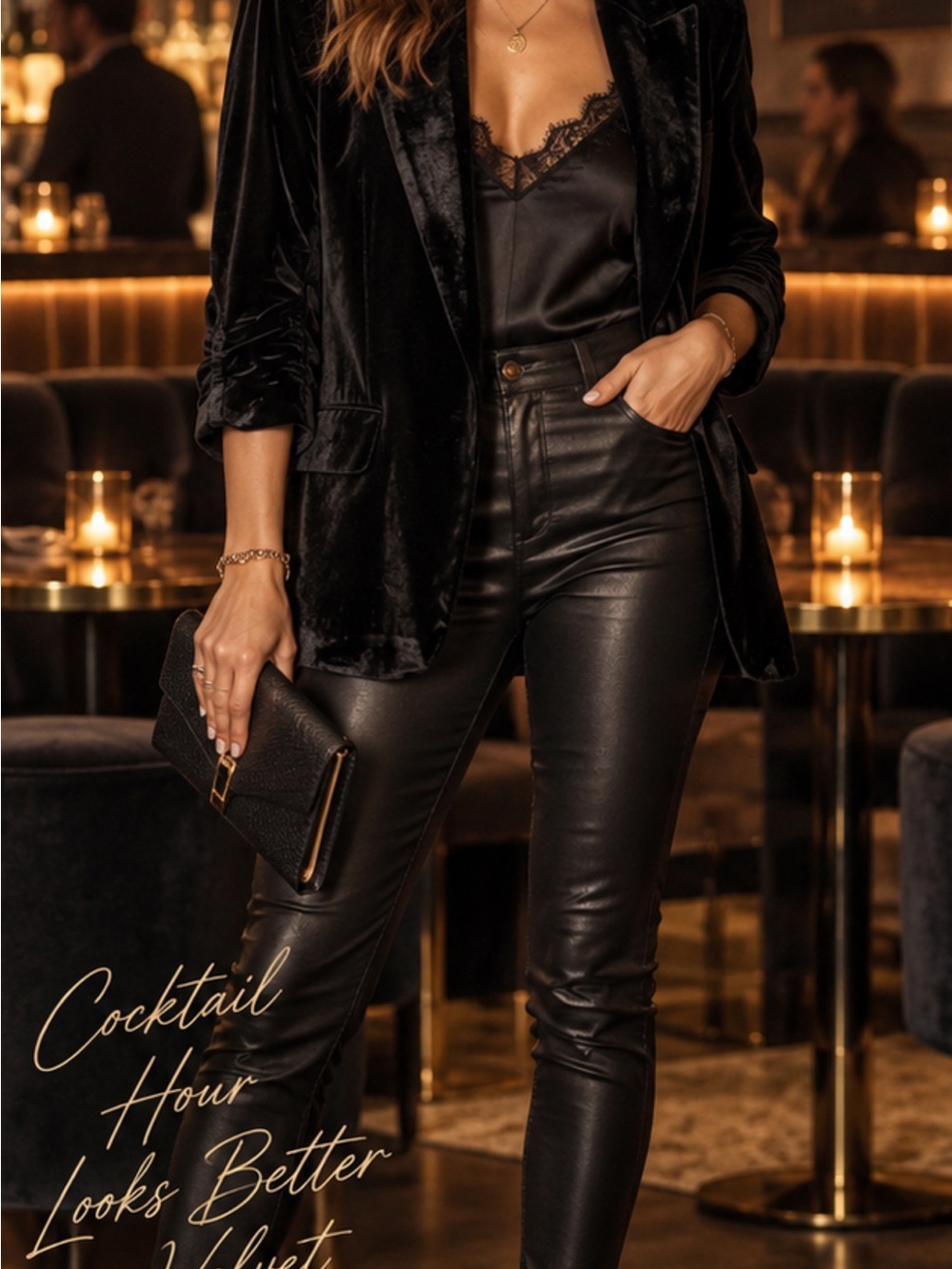 Rachel Zoe Black Velvet Blazer Jacket